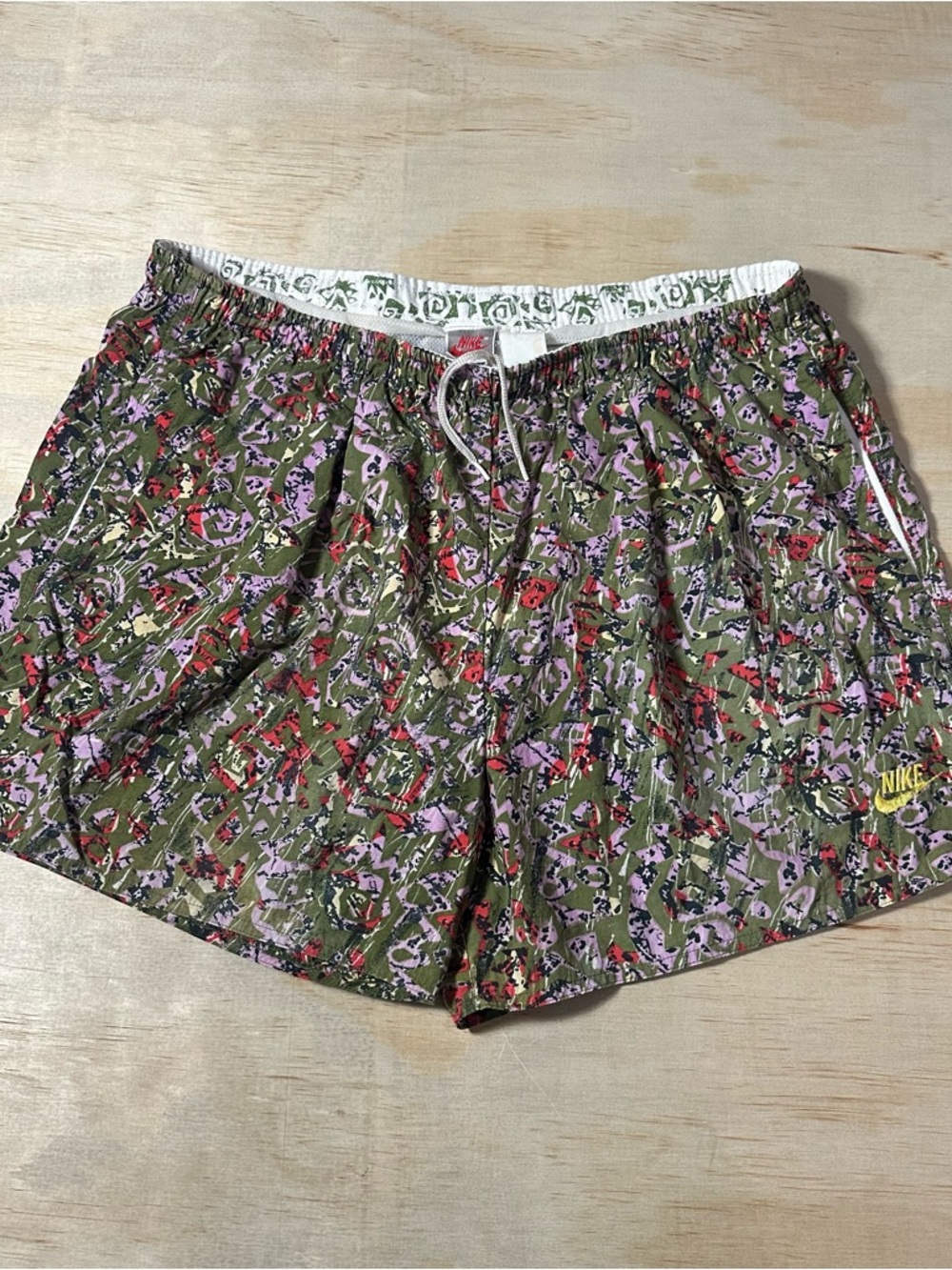 Vintage Nike ACG Shorts L Geometric Aztec Abstract Trail Outdoor Swim Trunks 90s